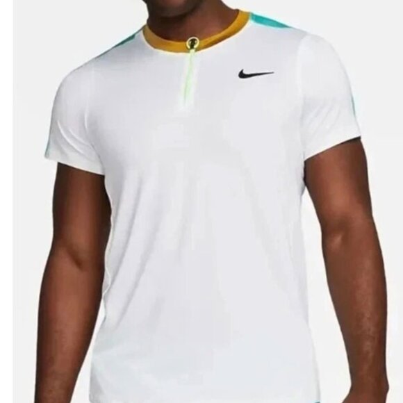 Nike Court Dri FIT Advantage Tennis Shirt Slim Fit - Picture 1 of 4